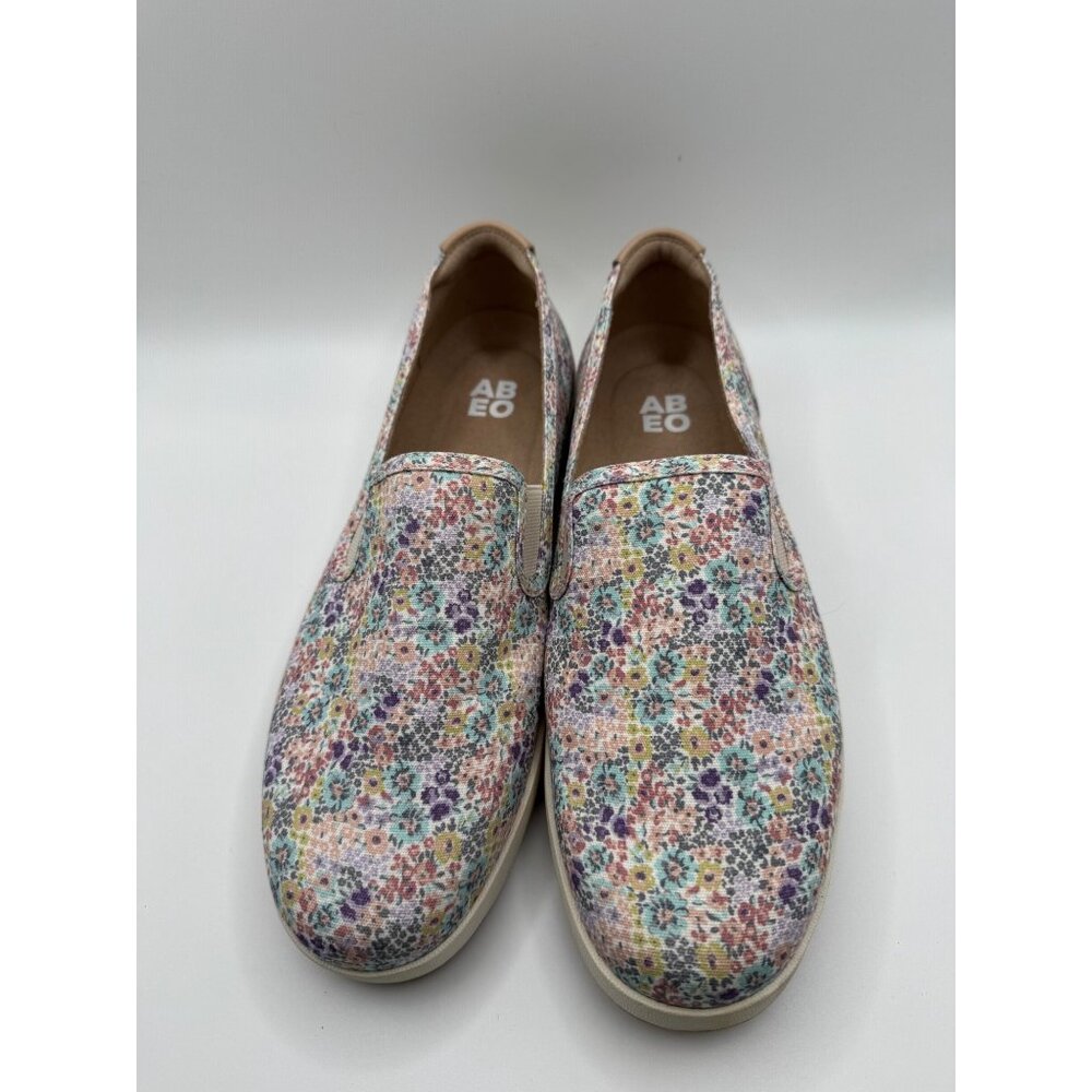 ABEO Ditzy Floral Encore Slip On Low Top Sneaker Shoe Women Size 8.5 - Picture 3 of 11